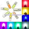 Luz de LED T10 COB de Alto Brilho à Prova d'Água, Alta Potência, Silicone, Cristal, Luz Indicadora de Direção, Luz de Placa