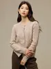 Cárdigan de Lana Raff100 Suéter de Punto Trenzado Abrigo para Mujer Otoño Nuevo Estilo Ropa de Mujer Sencillo Top de Punto Trenzado Grueso