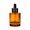 Stock Listo del Fabricante 50ml100ml Botella Cilíndrica de Fondo Grueso Botella para Sub-Embotellado de Cosméticos Esencia de Rocío Puro Hidratante