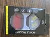Farol Dianteiro e Traseiro de Bicicleta Transfronteiriço, Luz de Advertência para Mountain Bike com Carregamento USB, Farol Dianteiro e Traseiro de Bicicleta Vermelho e Branco