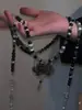Collar de Cuentas Estilo Chino, Accesorios Hanfu, Cadena para Suéter de Borla de Mariposa de Doble Capa Estilo Nacional, Cadena Exagerada de Clavícula de Lujo Ligero