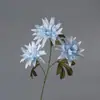 Nuevo Crisantemo de Llama de 3 Cabezas Crisantemo de Llama Artificial Cabeza de Crisantemo de Llama Nueva Flor Falsa Hecha a Mano DIY Decorativa Cabeza de Crisantemo Fabricante Mayorista