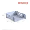 Caja de archivo A4 para escritorio de oficina, almacenamiento para baño en casa, estante organizador para inodoro, estante de plástico multicapa apilable
