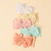 Diadema para Bebé de Venta Caliente Transfronteriza con Estampado de Margarita y Lazo Banda Ancha para el Cabello Suave Nailon Diadema para Fontanela de Bebé
