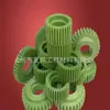 Moldagem por Injeção de PA66 Peças Manga de Eixo de Nylon / Tubo de Revestimento de Nylon Verde Fabricante Processamento