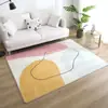 Alfombra de imitación cachemir al por mayor del fabricante Alfombra nórdica minimalista para sala de estar Alfombra para dormitorio junto a la cama Cobertura total Alfombra suave Felpudo