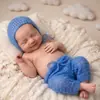 Ropa de estilo elfo tejida a mano con mohair para fotografía infantil, de punto para fotos de bebé, nueva, transfronteriza