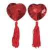 Pegatina de silicona para el pecho con borlas sexuales. Pegatina de silicona para el pecho. Accesorios de ropa interior sexual. Pegatina para el pecho. Una pieza para el cabello.
