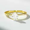 Fábricas Europeas y Americanas Suministran Directamente Anillos de Plata de Ley S925 de Lujo Ligero de Nicho con Circonita Azul para Mujeres, Al por Mayor en Stock, Vendedor Caliente en Amazon