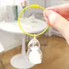Nuevo Colgante Transparente de Acrílico Almacenamiento de Pelo de Mascota Gato Colección Conmemorativa de Pelo de Perro Colgante de Llavero Venta al por Mayor