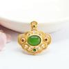 Colgante de Jade Hetian Natural Guan Yu Material Ruso Jaspe Colgante Ruyi Collar Venta al por Mayor de Fábrica Dropshipping S3041204