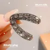Pinza para coleta alta con incrustaciones de perlas y diamantes, artefacto fijo anticaída, clip para coleta, pasador de pelo, pinza para coleta de bola de verano para mujer