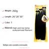 Paquetes de cabello liso de fibra de alta temperatura directo del fabricante set de 260g 26/28/30 pulgadas extensiones de cabello de fibra sintética multicolor