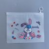 Bolsa con cierre transparente esmerilada de pollo Diadema de dibujos animados colorida Bolsa de almacenamiento con banda elástica Joyería pequeña Papelería Bolsa de embalaje de plástico