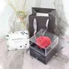 Caja de joyería seis flores nueve rosas caja de regalo caja para colgante pulsera tapa cielo y tierra caja para anillo de flor eterna caja de joyería