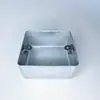 Caja de Conexiones Metálica Tipo 86 de Montaje Superficial Caja Trasera para Interruptor de Metal Estirado Caja de Conexiones de Acero H50 Caja de Montaje Superficial Sin Agujeros