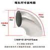 Codo de Acero Inoxidable de 90 Grados 201 Adaptador para Pasamanos de Escalera Estampado Codo de Escape Tubería Redonda Soldadura Codo Industrial