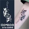 Pegatina de tatuaje de hierbas de alta calidad, jugo de sentido semipermanente, patrón grande, flor, mariposa, impermeable, tatuaje de mano