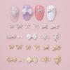 Joyería de Uñas de Lazo de Aleación Nueva Transfronteriza DIY Usar Armadura Hueca Accesorios Pequeños Joyería de Diamantes para Uñas