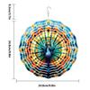 Fl001-024 Visual 3D Pendurado Colorido Giratório Sino dos Ventos Decoração de Jardim Externo Repelente de Pássaros Sino de PVC Pendente