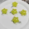 Colgante Pentagrama Acrílico Colorido Llavero DIY Accesorios para Bolsos Joyería Colgante de Perla Estrella Color Caramelo