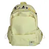 Mochila Sencilla Bordada con Letra, Estilo Relajado, Resistente al Desgaste, Mochila Ligera de Viaje para Estudiantes de Secundaria, Preparatoria y Universidad, Mochila para Mujer