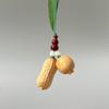 Llavero de Cacahuate de Palo de Rosa Caqui Colgante DIY Accesorio Creativo y Único