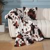 Almofada Manta de Pelúcia com Estampa de Vaca Estilo Ins Mais Quente da Amazon Estampa Animal Estampa de Leopardo Almofada para Carro Atacado