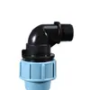 Conector de tanque IBC transfronterizo, accesorios para tanque, conector de tubería de PE, codo para tanque de jardín
