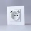 Uso Transfronterizo de Enchufes de Pared de Estándar Europeo Estilo Europeo, Enchufes de Pared Franceses, 16A 220V, Enchufe de Estándar Francés con Toma de Tierra