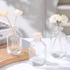 Frascos difusores transfronteiriços, frascos evaporadores de aromaterapia, difusores sem chama recarregáveis, recipientes de vidro para difusores de palito e flores secas, frascos difusores vazios