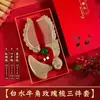 Venta al por mayor del fabricante Peine de cuerno natural engrosado Peine de masaje Juego de caja de regalo de boda Peine para el Día de la Madre Regalo para mujer