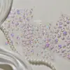 Tomoni&Não Perca Adesivos Metálicos para Unhas DIY Adesivos para Unhas Estilo Ballet Material de Joia Rosa Bordada Estilo Exquisito