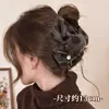 Pinza para el Cabello de Flor Tejida para Mujer 2025 Nueva Elegante Pinza para la Parte Posterior de la Cabeza Pinza de Tiburón Grande Pasador Adorno para el Cabello