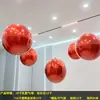 Decoração de balões para evento de loja em novo shopping em 2026, celebração de aniversário de inauguração, bolas suspensas no teto, configuração para transmissão ao vivo