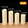 Luz Electrónica de Vela LED, Plástico Impermeable Simulado para Exteriores con Borde Ondulado, Vela Electrónica de Decoración para Atmósfera Navideña y de Boda