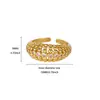 Anillo de Corazón Geométrico Multicapa de Cobre Incrustado con Circonita de Nuevo Estilo Europeo y Americano para Mujer Lleno de Diamantes, Anillo Elegante para Mujer de Lujo Ligero y Versátil