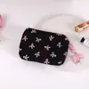 Bolsa de cosméticos con lazo transfronterizo, Monedero de aspecto elegante, Bolsa de almacenamiento, Mini bolsa de cosméticos para lápiz labial, Bolsa para auriculares, Tarjetero