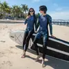 Nuevo Traje de Neopreno para Hombres y Mujeres, Pantalón de Manga Larga Dividido, Traje de Neopreno Conservador para Snorkel, Traje de Baño para Pareja, Traje de Surf