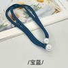 Simple Tirador con Tira de Lazo Poliéster Seda Perla Oriental Alzapaños para Cortina, Accesorios para Cortinas Alzapaños con Hebilla de Perlas