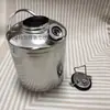 Aço Inoxidável 304 10L Cabeça Única, Cabeça Dupla, Cabeça Tripla Balde de Limpeza para Máquina de Cerveja Artesanal, Equipamento de Limpeza de Tubulação para Máquina de Cerveja