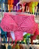 Coleção Novo Estilo Puro e Sexy Estilo Garota Quente Biquíni com Gola Halter e Amarração para Férias em Fontes Termais Biquíni Fofo