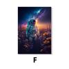Pintura Colgante de Astronauta de Moda Tema de la NASA Dormitorio de E-sports Habitación Pintura Decorativa Sentido de la Ciencia y la Tecnología Bar Mural