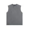 230g Camiseta Regata de Basquete Lavada Masculina Verão Algodão Solto Esportes Fitness Regata Masculina Verão