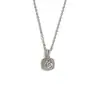 Colar Quadrado de Diamante para Tiktok Kuaishou Fornecimento Direto da Fábrica Colar de Moissanita Prata 925 Diamante Sintético Oito Corações Oito Flechas