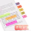 Notas Post-it, Tiras Pequeñas de Notas, Pegatinas Indicadoras de Color Transparente, Pegatinas Fluorescentes para Oficina, Marcadores de Números de Página, Etiquetas Marcadores