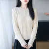 Elegante cárdigan de punto estilo francés para mujer, otoño e invierno, corte holgado, adelgazante, con flecos, abrigo estiloso para mujeres petite