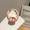 Lindo Peluche de Gato a Cuadros Azules Anillo para el Cabello Dulce Suave Lindo Estilo de Niña Cuerda para el Cabello para Cola de Caballo Accesorios Accesorios para el Cabello Otoño e Invierno Nuevo