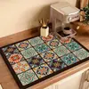 Temu Artículo Más Vendido Esterilla Secadora Encimera de Cocina Esterilla Absorbente Mesa con Textura de Madera Esterilla Absorbente Individual de Estilo Nórdico Mesa de Comedor