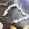 Pulsera de grava irregular de cristal natural de ágata transfronteriza pulsera de piedra semipreciosa joyería de piedra de color ins europeo y americano